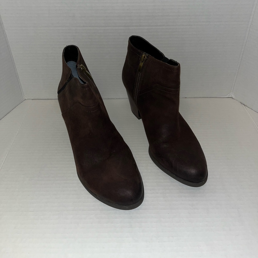 Franco Sarto Brown Domino Ankle Boots 9.5M - Picture 2 of 12